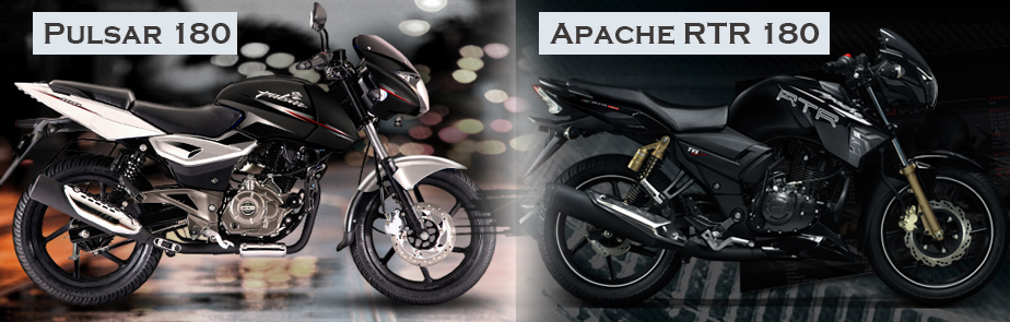 Tvs Apache Rtr 180 Abs Vs Bajaj Pulsar 180 Sagmart Bikes Blog In India